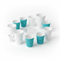 Mixed Cups with PET Flat Lid