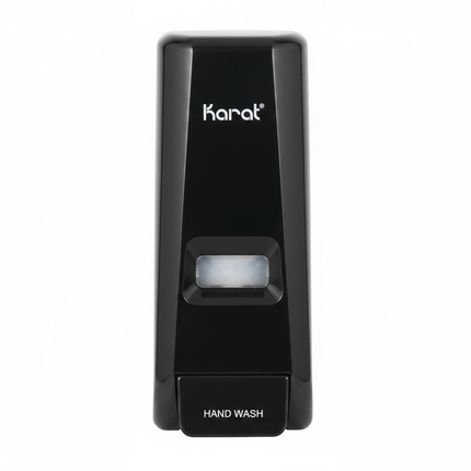 Karat black soap dispenser JSD-HSL01B on white background