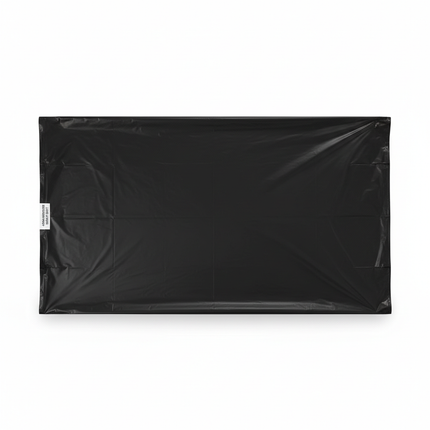 Black 45 gallon trash liner 40x48