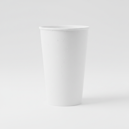 Single 32oz white paper cold cup