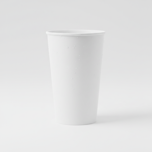 Single 32oz white paper cold cup