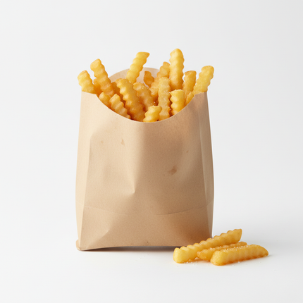 Single medium kraft paper french fry bag
