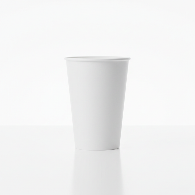 Single 22oz white paper cold cup
