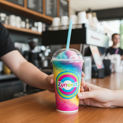 Custom Paper Cup 32oz - Lifestyle Use Example