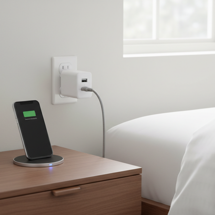Dual Port Wall Charger - Lifestyle in Home