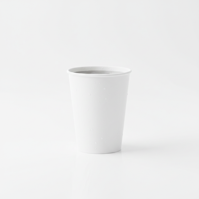 Single 44oz white paper cold cup