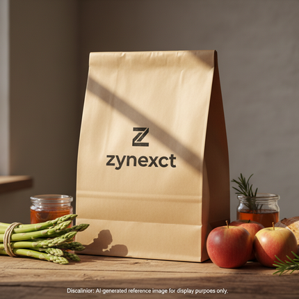 Brown Paper Bag #4 TC lifestyle shot with Zynexct logo
