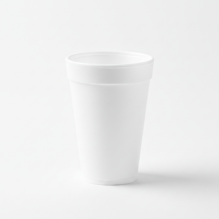 Single 32oz white foam cup