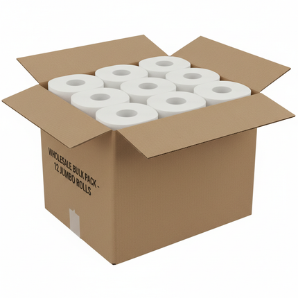 Jumbo Tissue Rolls in Case
