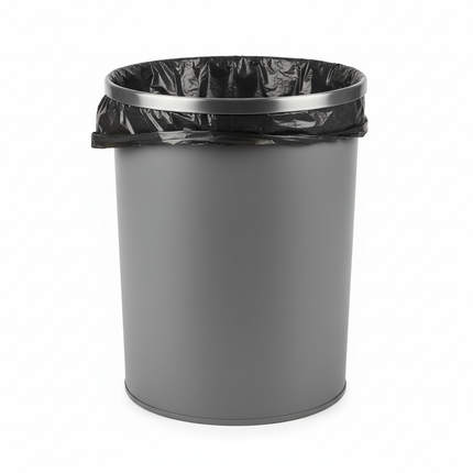 Large Gray Bin Black Liner
