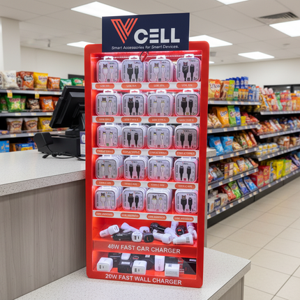 V-Cell Display on C-Store Counter