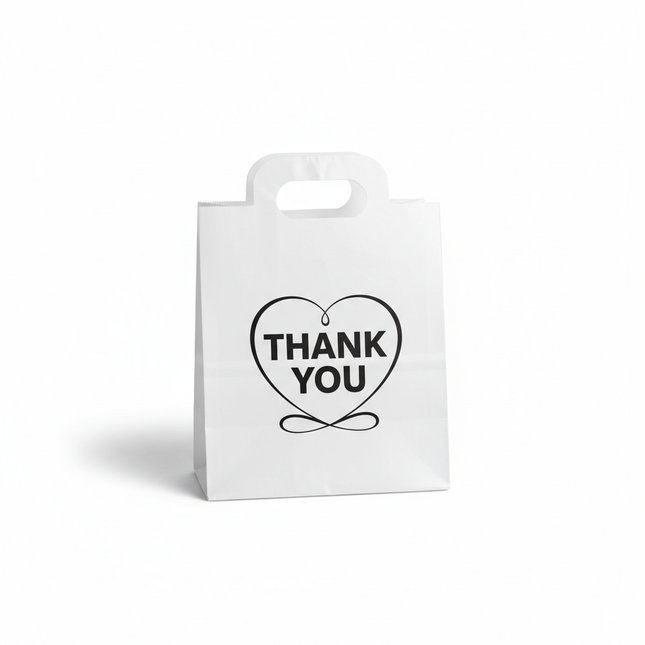 White Thank You Bag